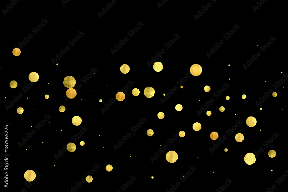 Golden confetti isolated on black background. Golden confetti isolated on black background.