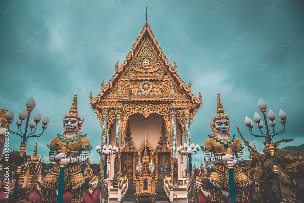 Wat Plai Laem temple in koh Samui, Thailand