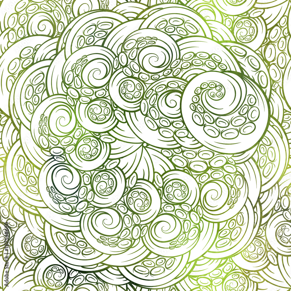 Obraz premium Vector tentacles seamless pattern. Vibrant background.