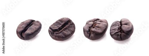 Coffee beans. Isolated on a white background.