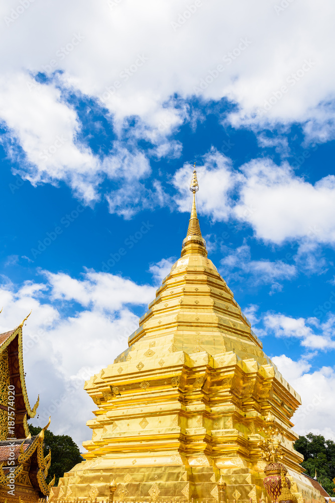 Wat Phra That Doi Suthep The temple founded in 1385 is a major landmark tourist attraction in Chiang Mai Wat Phra That Doi Suthep The temple founded in 1385 is a major landmark tourist attraction in Chiang Mai