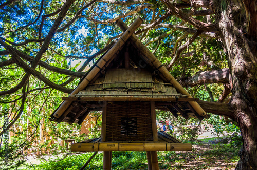 Maison en bambou. © Bernard GIRARDIN