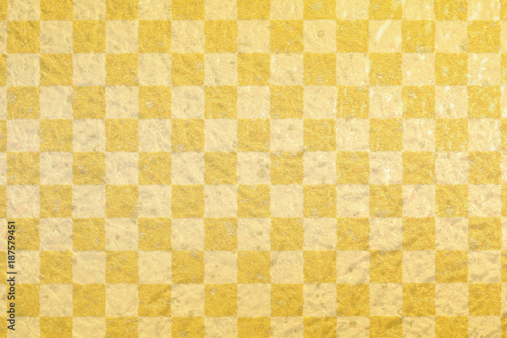 Japanese gold checkered pattern paper texture background Japanese gold checkered pattern paper texture background