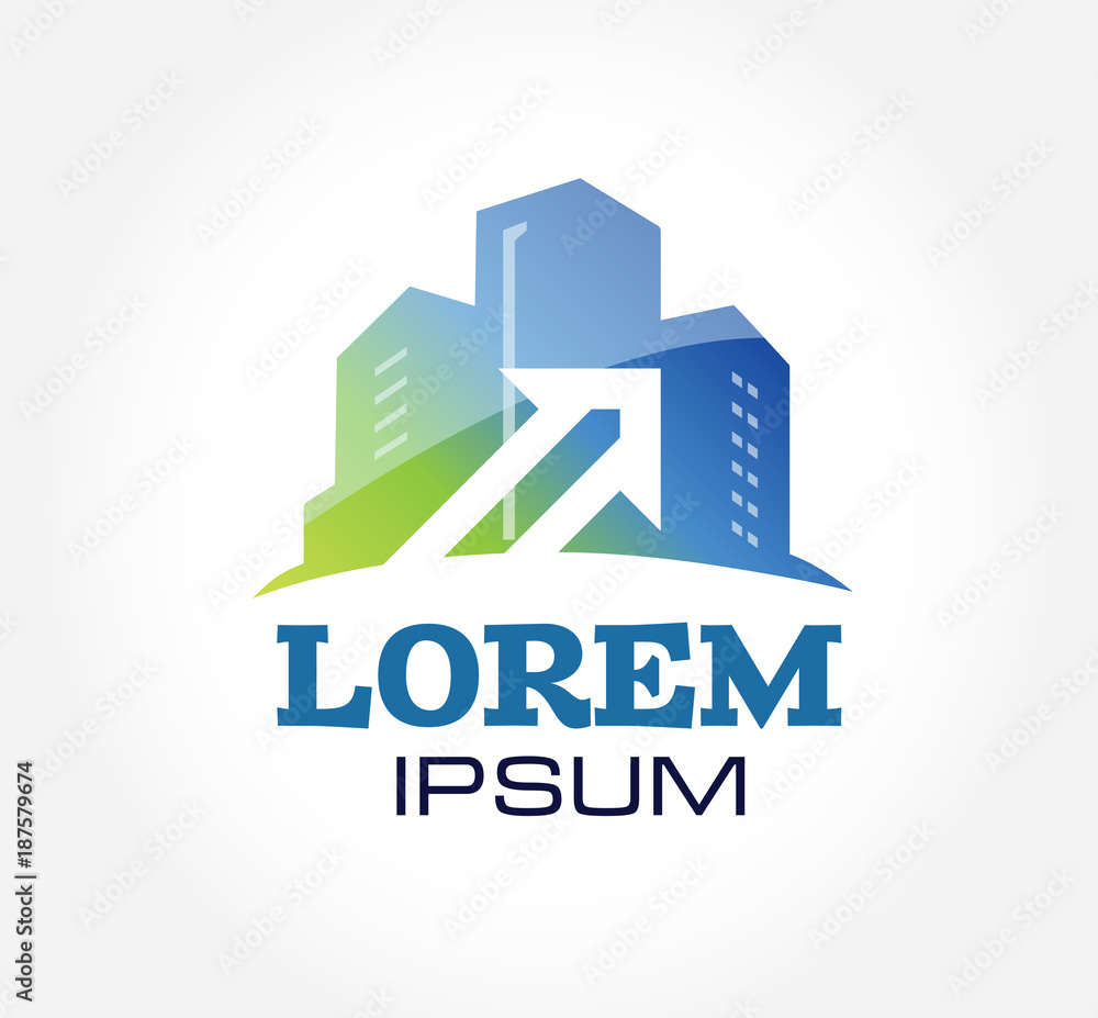 Fototapeta premium Logo design. Abstract web vector icon. Logotype 