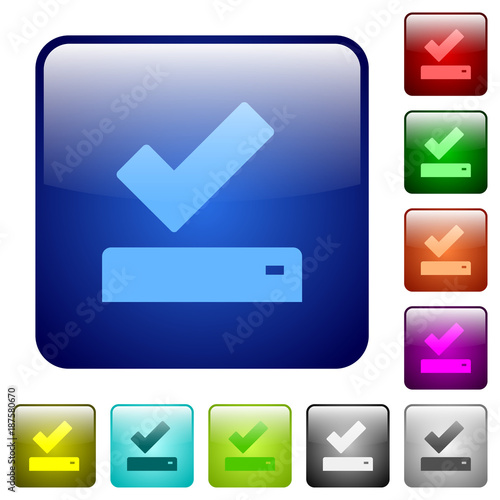 Successfully saved color square buttons