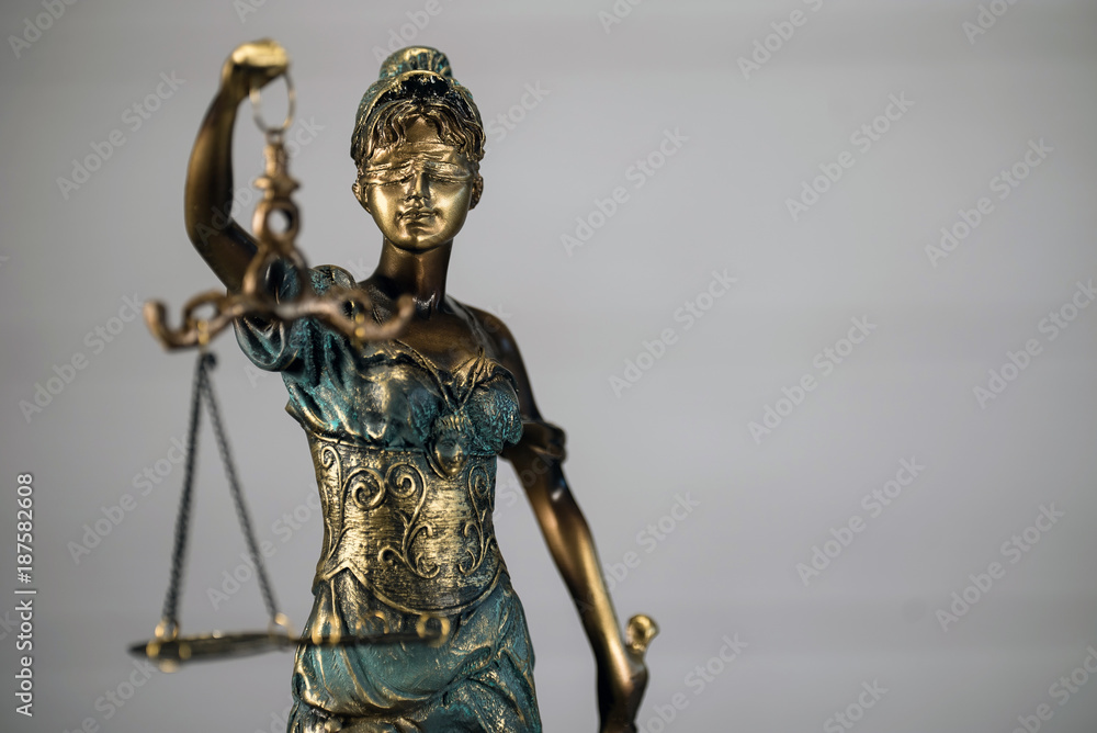 Fototapeta premium Law symbols. Court theme