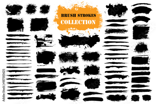Brush strokes text boxes