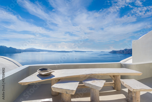 View on Oia in Santorini