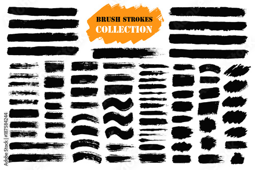 Brush strokes text boxes