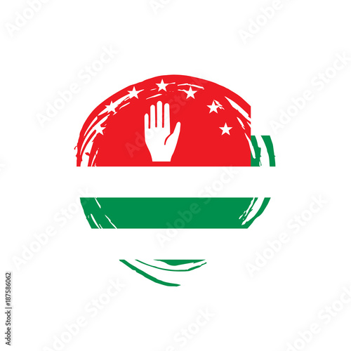 Abkhazia flag, vector illustration