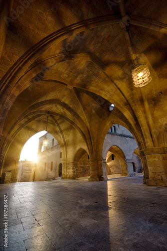 streets of the Knights in the old town of  Rhodes