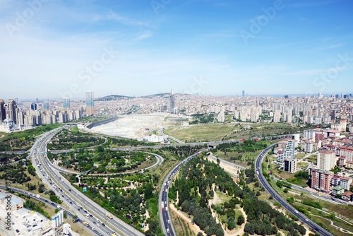 MAY 20,2014 ISTANBUL.Aerial view of Atasehir district. photo