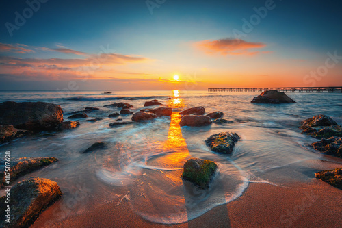 Sunrise over the beach