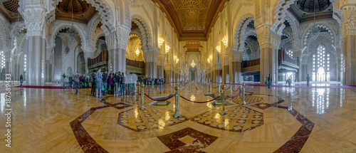 Foto Moschee Hassan II Casablanca Innen Panorama