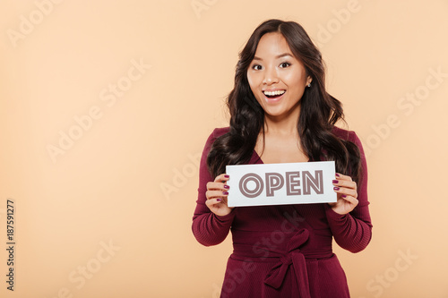 Portrait of a happy asian woman