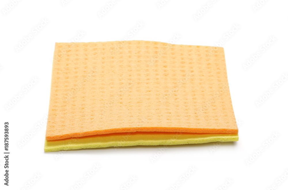 Clean sponge cloths isolated on white background
Clean sponge cloths isolated on white background