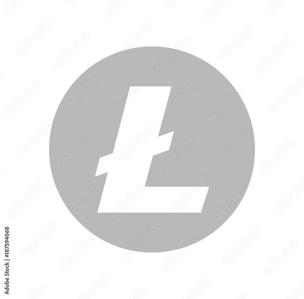 Litecoin (LTC) logo icon. Cryptocurrency / Altcoin. Litecoin (LTC) logo icon. Cryptocurrency / Altcoin.