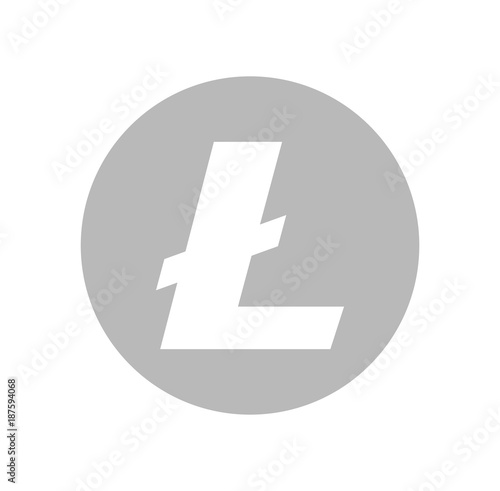 Litecoin (LTC) logo icon. Cryptocurrency / Altcoin. 