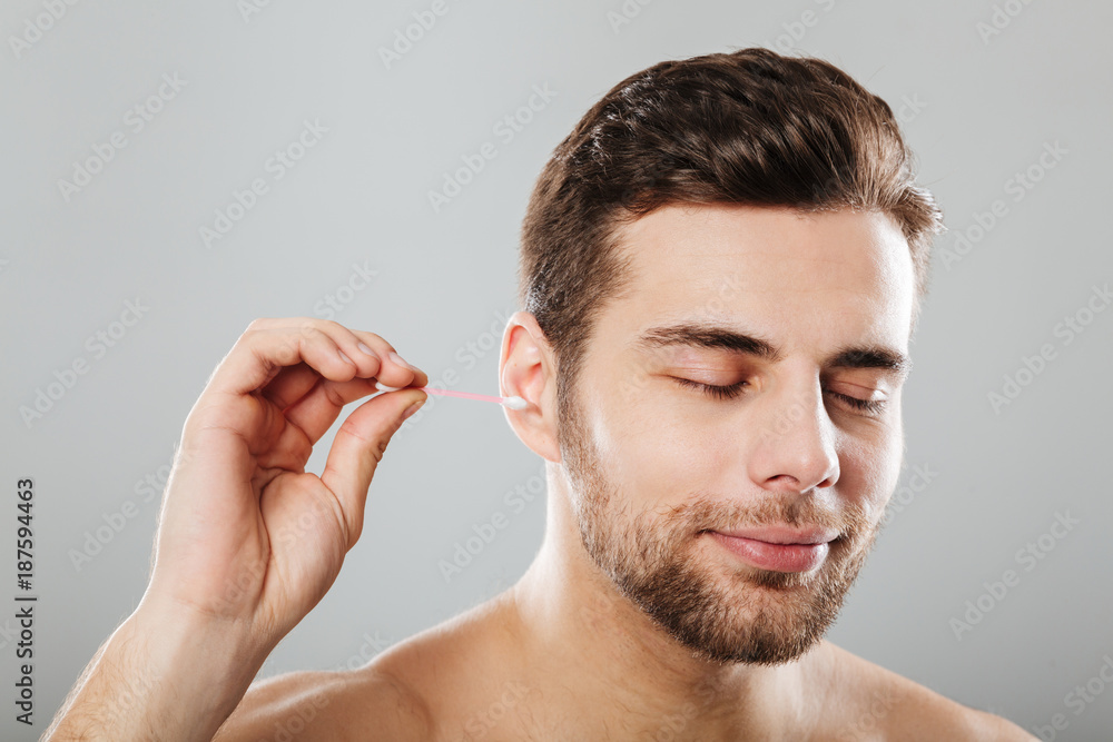 Obraz premium Close up portrait of a handsome man