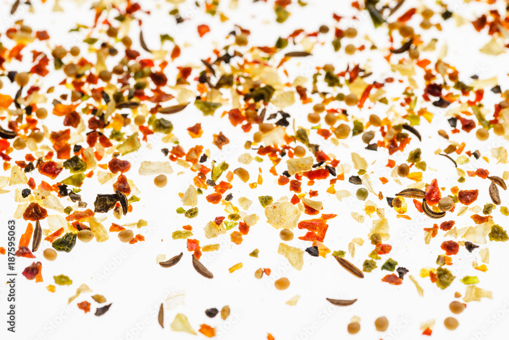 spice background on the white