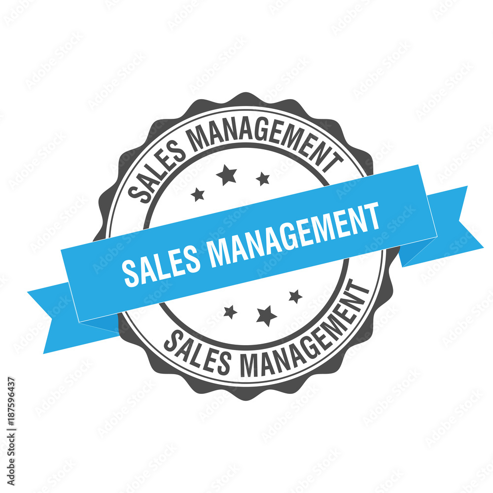 Fototapeta premium Sales management stamp illustration