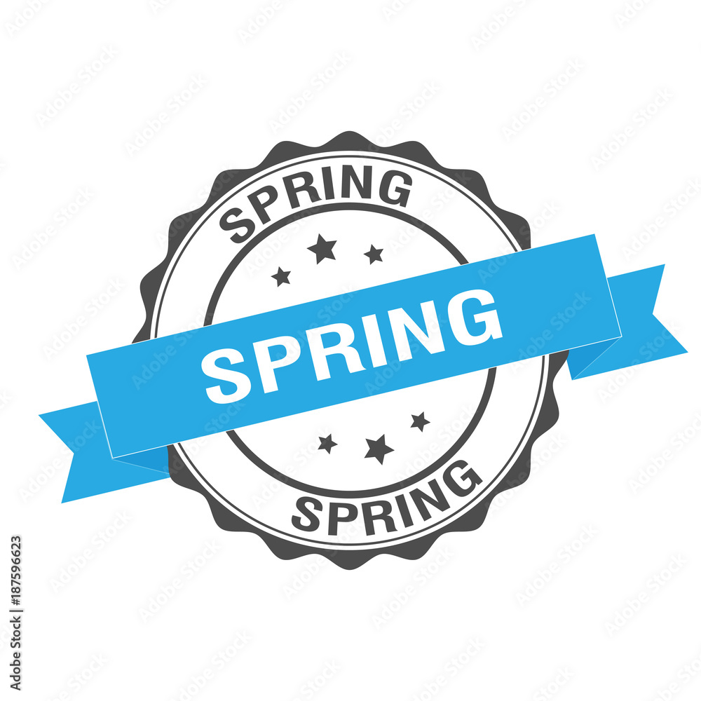 Obraz premium Spring stamp illustration