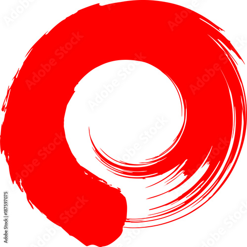 自作円丸 筆文字　丸