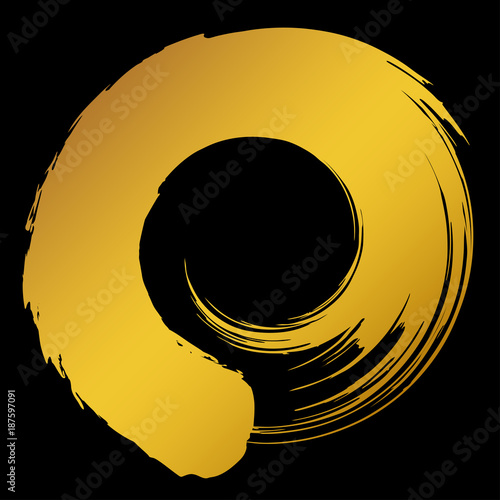 自作円丸 筆文字　丸