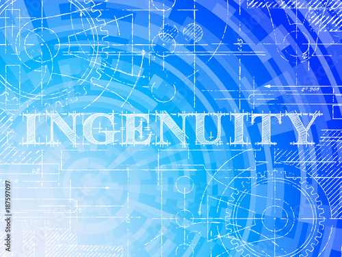 Картината върху платно Ingenuity High Tech Background