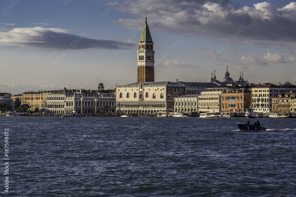 View of Venice, St. Mark's Square and the lagoon, Italy