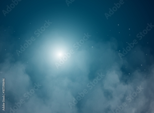 Abstract vector background with night sky and stars. Starry night sky. Stars, sky, night. The night the starry dark blue sky in stars.