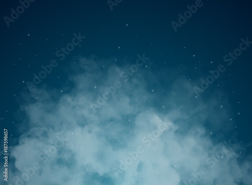 Abstract vector background with night sky and stars. Starry night sky. Stars, sky, night. The night the starry dark blue sky in stars.