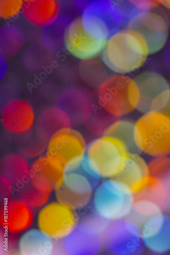 Crystal Bokeh Rainbow Vibrant Abstract Circles Background