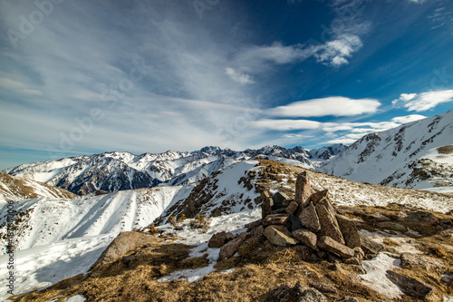 Winter in mountains