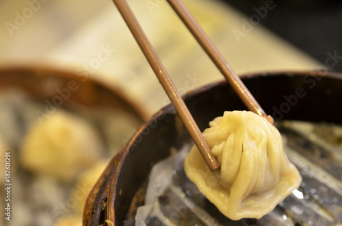 Traditional soup dumpling Xiao Long Bao