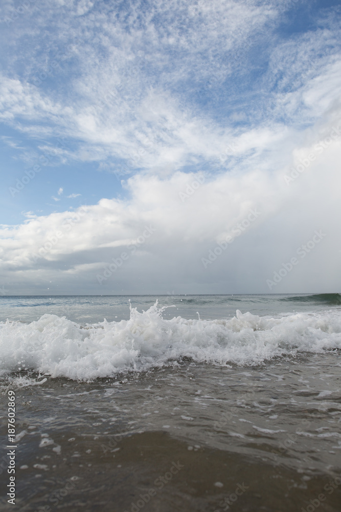 The sea, waves on the sand The sea, waves on the sand