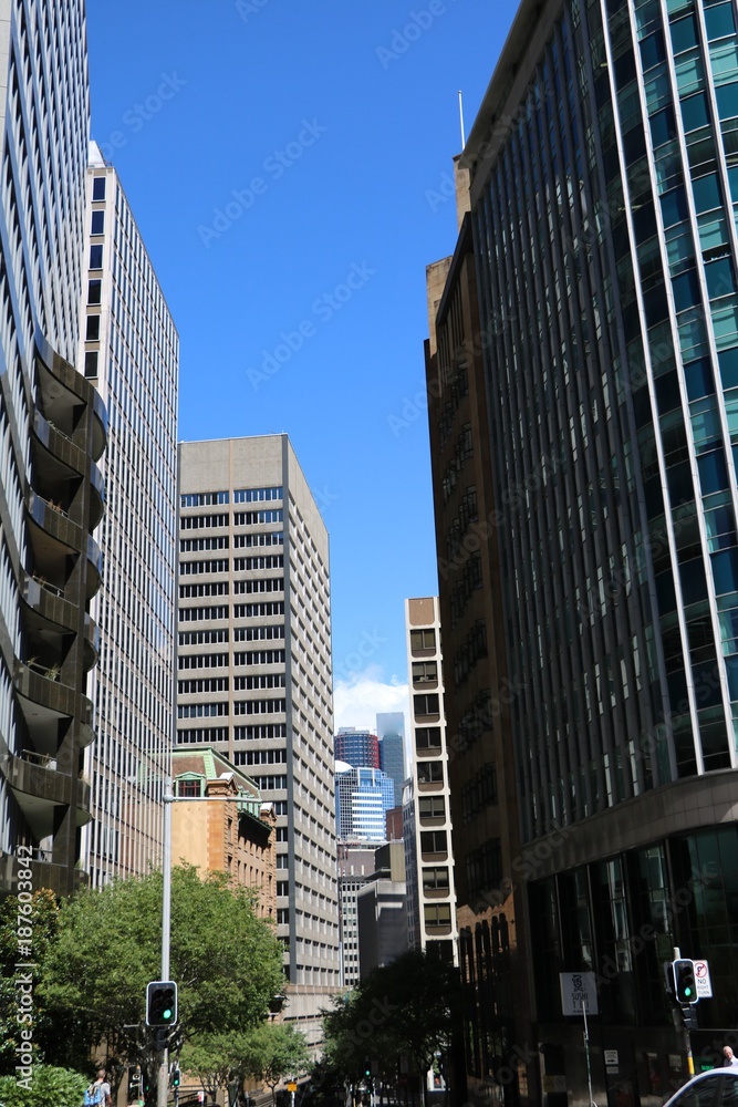 Modern Skyscrapers in Sydney, New South Wales Australia 
