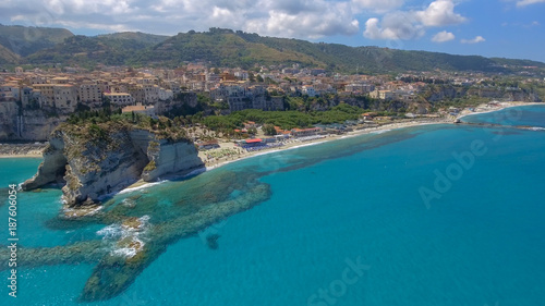 Beautiful aerial coast of Calabria in summer, Italy © jovannig