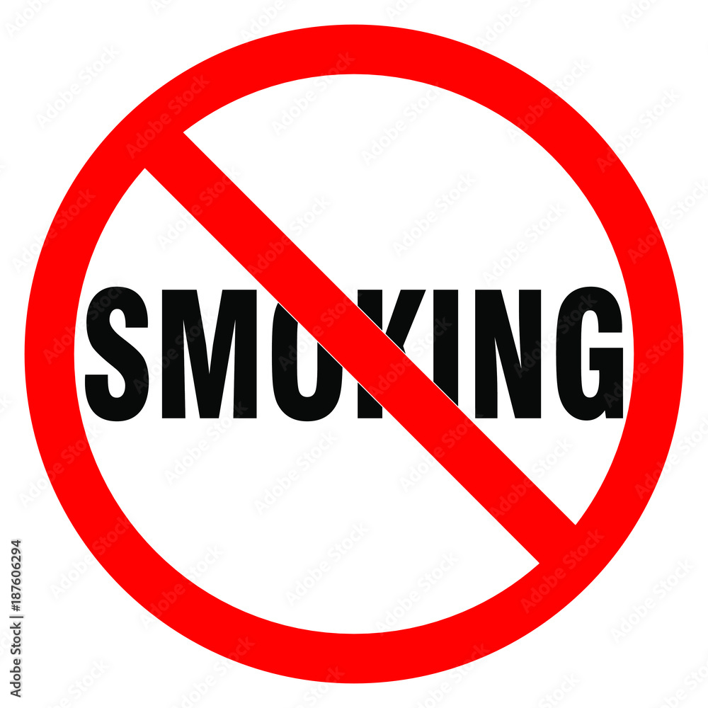 No smoking sign. Forbidden sign icon isolated on white background vector illustration No smoking sign. Forbidden sign icon isolated on white background vector illustration