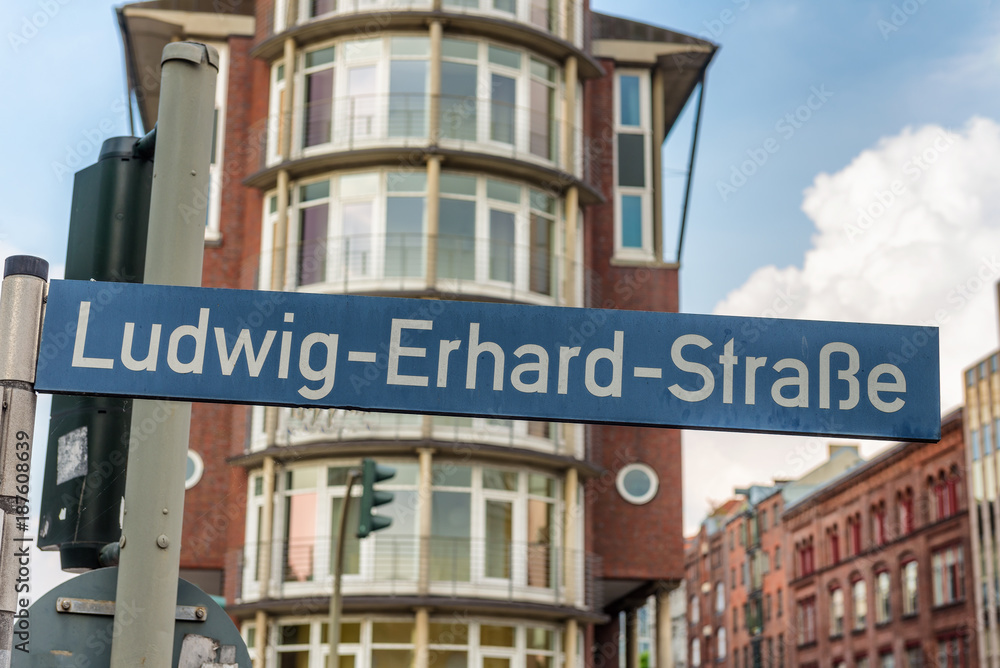 Street sign in Hamburg