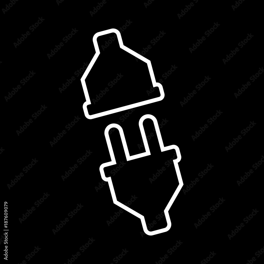 Plug vector icon Plug vector icon