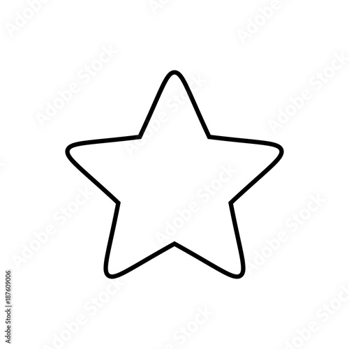 Bookmark star vector icon