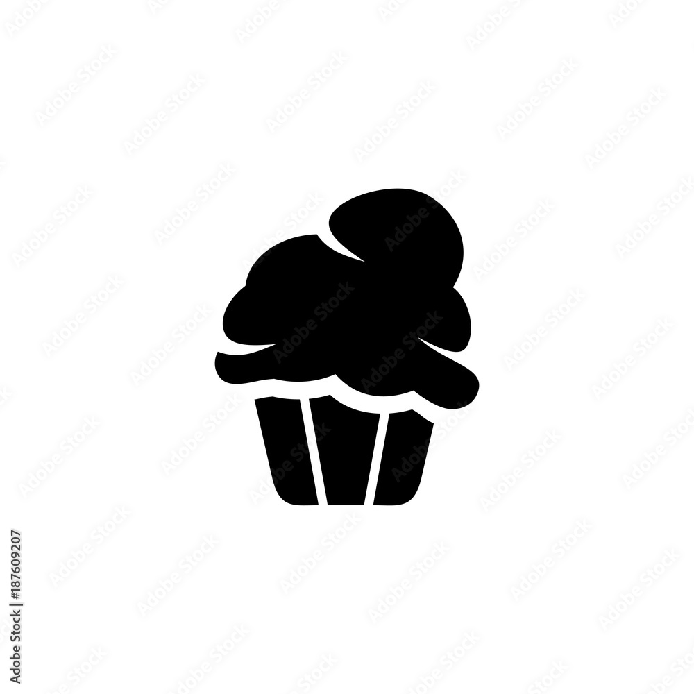 Chocolate cake vector icon Chocolate cake vector icon