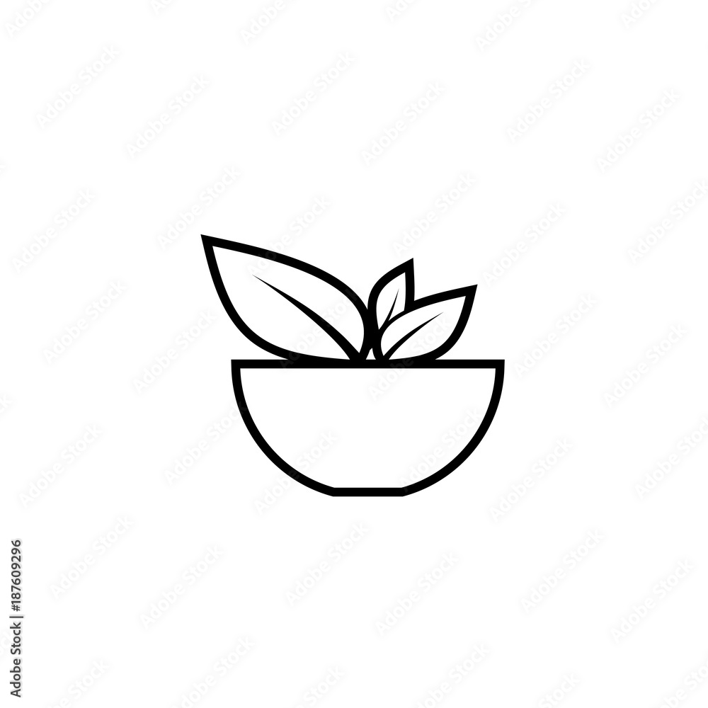 Cup with vegetables vector icon