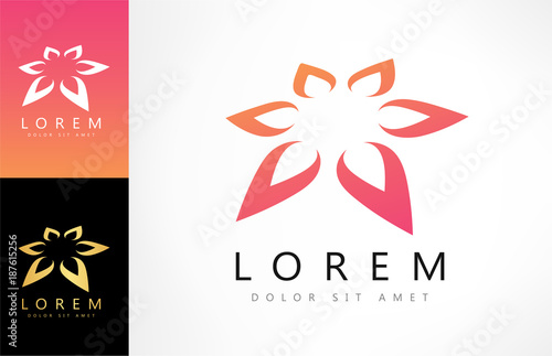 Fototapeta Naklejka Na Ścianę i Meble -  Lotus flower logo