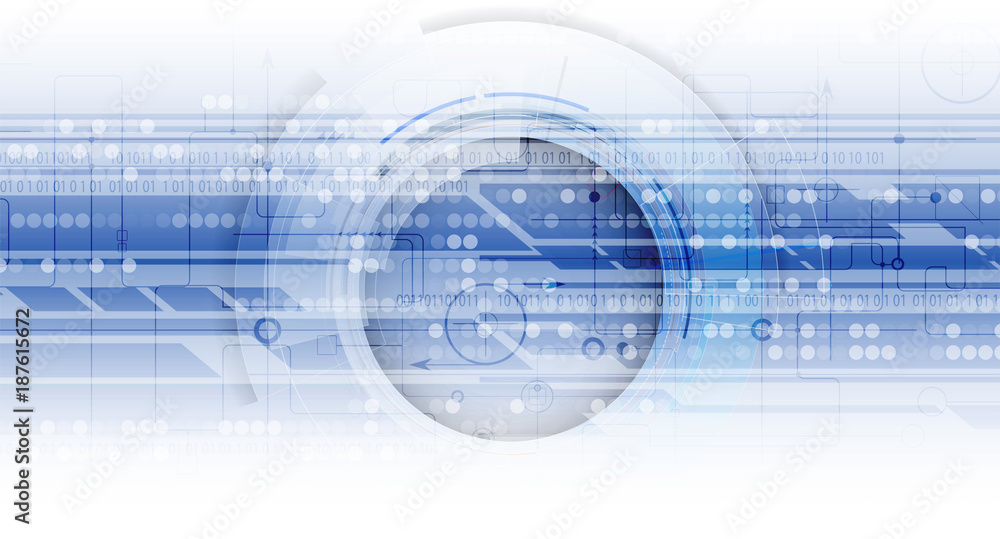 Fototapeta premium Digital technology world. Business virtual concept. Vector background
