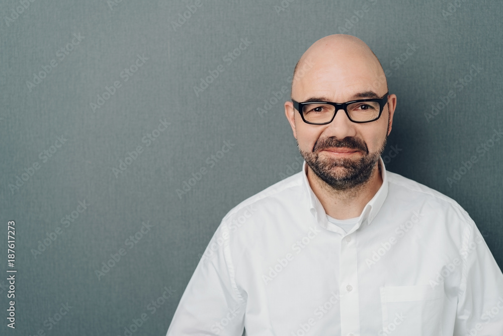 Portrait of man looking at camera with confidence Portrait of man looking at camera with confidence