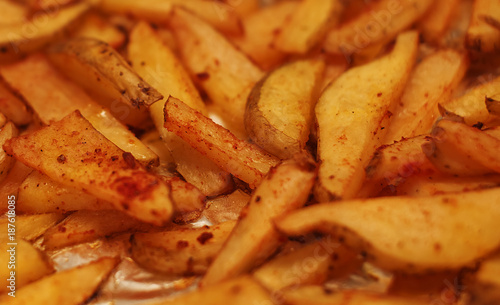 close up of french fries