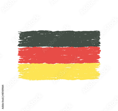 Germany Hand Drawn Flag