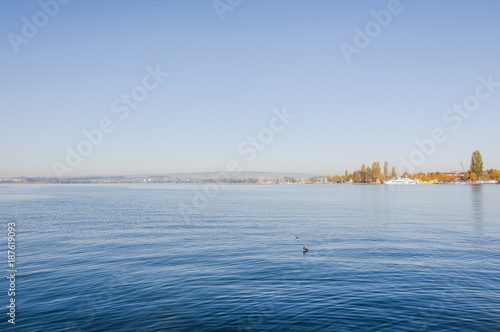 Stadt Zug, Zugersee, See, Seerundfahrt, Seeufer, Fischer, Fischerei, Altstadt, Wassersport, Schifffahrt, Schiffssteg, Herbst, Schweiz photo